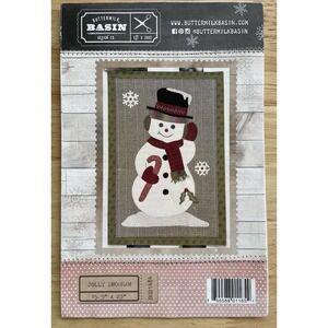 BUTTERMILK BASIN Design Co. JOLLY SNOWMAN ⛄️ Wool Appliqué Pattern